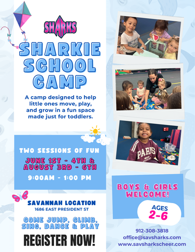 Savannah Sharks Sharkie School Camp (ages 2 to 6)