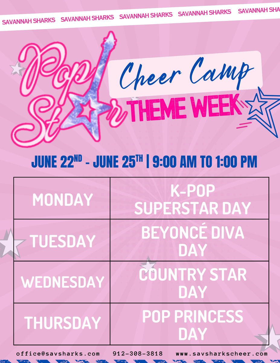 Savannah Sharks POP STAR Tumble Camp — photo 1 of 1