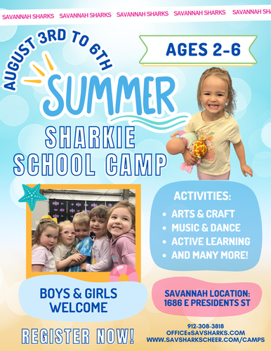 Savannah Sharks Shark Camp (ages 2 to 6)